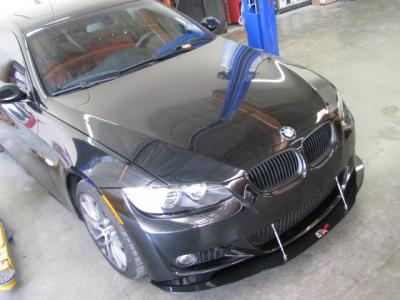 BMW 335i Carbon Fibre Wind Splitter with Rods 